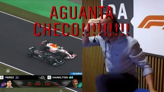 Lobato se emociona narrando la defensa de Checo Pérez ante Lewis Hamilton [upl. by Sedruol]