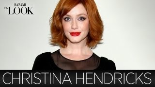 Mad Mens Christina Hendricks Talks Vintage Clothing  Harpers Bazaar The Look [upl. by Claus653]