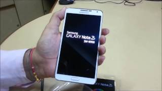 Hindi Unbox note 3 quick review N900 N9000 N9005 N905 [upl. by Fielding]