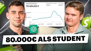 Das KIGeheimnis hinter 80000€ Umsatz  Shopify Print on Demand Erfolgsinterview [upl. by Ativad]