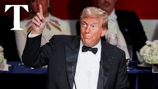 LIVE Donald Trump roasts Harris at charity dinner in New York [upl. by Earvin]