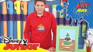 Art Attack Bastelclip 20  Bilder mit Schnee  Disney Junior [upl. by Nirro]