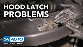 Hood Stuck Shut How to Diagnose Stuck Hood Latch on Your Car  Truck [upl. by Richardson]