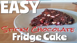 Sticky Chocolate Fridge Cake with marshmallow How to make EASY dessert no bake Mary Berry recipe [upl. by Hashim]