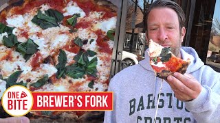 Barstool Pizza Review  Brewers Fork Charlestown MA [upl. by Mercie34]