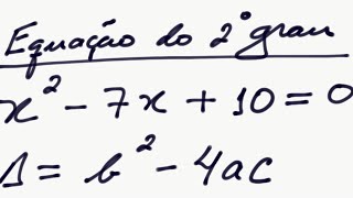 Fórmula de Bhaskara para solução de equação do 2º grau  Exemplo  Raízes da equação [upl. by Heimer]