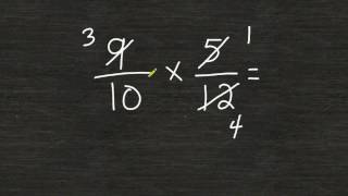 Multiplying Fractions Using Cancellation [upl. by Cleodell]