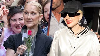 2024 Olympics Lady Gaga Celine Dion and More Stars Arrive in Paris [upl. by Gilles404]