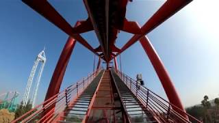 Silver Bullet Roller Coaster POV Knotts Berry Farm [upl. by Phail812]