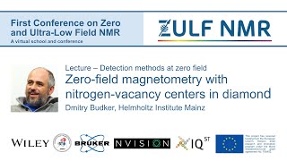 ZULF2020  Dmitry Budker  Zerofield magnetometry with nitrogenvacancy centers in diamond [upl. by Nosnar]