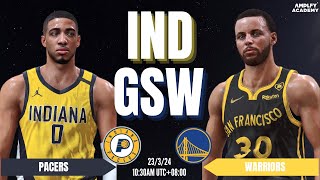 PACERS vs WARRIORS  FULL GAME SIMULATION  NBA 2K24 ULTRA REALISTIC GRAPHICS [upl. by Fillbert397]