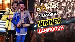 Indias Best Dancer S 2 Winner Announced Leaked  Zamroodh  India Best Dancer Season 2 Winner [upl. by Spalding]