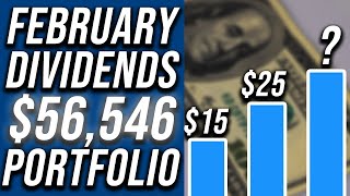 My February 2024 Dividend Income  56546 Dividend Growth Portfolio [upl. by Erinna252]