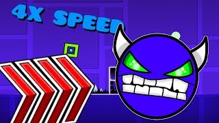 Geometry Dash All Levels 121 in 4x speed [upl. by Cirle]