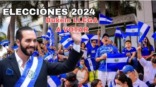 🔴ENVIVO BUKELE VIENE A VOTAR 🇸🇻 Elecciones 2024 [upl. by Banky]