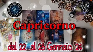 Capricorno dal 22 al 28 Gennaio 2024 🎠🪐 tarocchi oroscopo astrologia [upl. by Hugh]