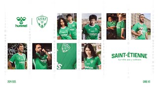 SaintÉtienne la ville aux 7 Collines  hummel et lASSE révèlent le nouveau maillot domicile 2425 [upl. by Joy106]