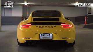 PORSCHE 991 CARRERA GTS  IPE F1 exhaust system [upl. by Hallimaj422]