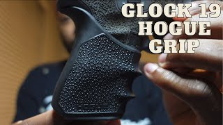 FIXING MY GLOCK 19 HANDLE WITH A 14 G19 HOGUE GRIP  AFFORDABLE ACCESSORIES PART 2 [upl. by Osrock]