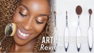 Artis Brushes 1st ImpressionReview  Jackie Aina [upl. by Htenay]