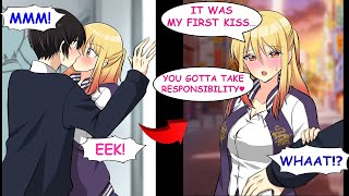 I Accidentally Kissed Schools Top Badass Girl on a Packed Train And Then…【RomCom】【Manga】 [upl. by Osicran]