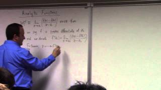 Complex Analysis Lecture 6 topological terms and complex differentiability [upl. by Glynias]