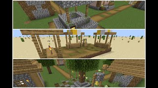 How to build Minecraft Village Town Centers 1 2 amp 3 114 plains [upl. by Onaimad]