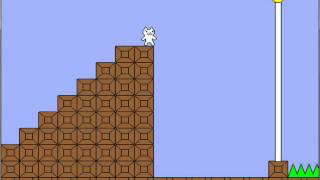 Cat Mario Walkthrough Level 1 [upl. by Elletnahc]