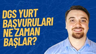 DGS Yurt Başvuruları Ne Zaman Başlar [upl. by Mhoj]