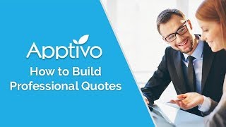 Apptivo  How to Build Professional Quotes [upl. by Aicenet]