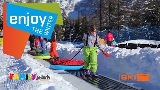 Family Park Folgarida giocare sulla neve in Val di Sole in Trentino [upl. by Ttsepmet]