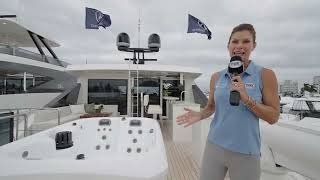 Ocean Alexander 32L at the 2023 Fort Lauderdale International Boat Show on Fox Sports [upl. by Roid875]