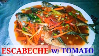 Escabeche recipe with tomato version  How to cook escabeche [upl. by Wrdna]