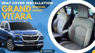 Grand Vitara Seat Cover Installation  Mexican Fabric  Fabric Car Seat Cover  truFIT Seat Covers [upl. by Netsirhk]