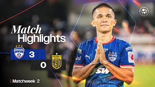 Match Highlights  Bengaluru FC 30 Hyderabad FC  MW 2  ISL 202425 [upl. by Denzil]