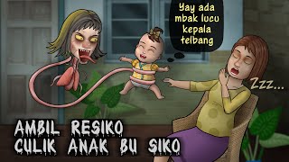 DICUL1K KUYANG  Baby Nita malah senang HORORKOMEDI  Kartun Hantu lucu Animasi Lucu [upl. by Ryhpez]