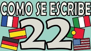 Como se Escribe el Número 22 [upl. by Gnay]