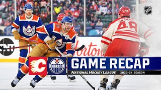 2023 Heritage Classic  Flames  Oilers 1029  NHL Highlights 2023 [upl. by Husain]