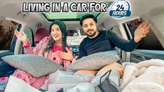 LIVING IN A CAR FOR 24 HOURS CHALLENGE 🚗😱 [upl. by Verina]