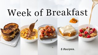 Week of Satisfying Breakfasts vegan amp comforting [upl. by Ainslee]