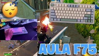 ASMR Aula F75 Keyboard Sounds  Fortnite Gameplay [upl. by Anitsej]