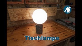 Aus alter Hängelampe neue Tischlampe zaubern Build the table lamp [upl. by Ellenehs379]