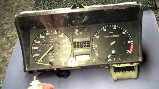 VW Golf MK2 change dash cluster illumination bulbs [upl. by Anujra603]