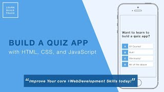 Build a Quiz App 3  Display Hard Coded Questions [upl. by Onitnevuj]