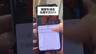 見られたくない履歴を秒で消す方法 iphone safari [upl. by Enileve]