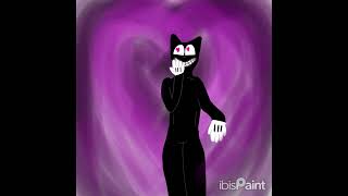 Stalkers tango 🌹cartoon cat x cartoon woman speedpaint music song fy cartooncat ibisxpaint [upl. by Buckley]