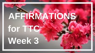 Fertility Affirmations for Getting Pregnant Week 3 [upl. by Roxanna]