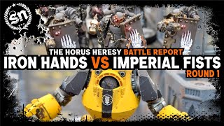 Iron Hands vs Imperial Fists  Zone Mortalis Battle Report [upl. by Ettenirt]