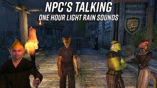 One Hour Of OBLIVION NPCs Talking With Relaxing Rain Sounds For Sleep [upl. by Suoivatram910]