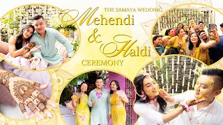 The Samaya Wedding  Mehendi amp Haldi vlog  Full video [upl. by Dollar285]